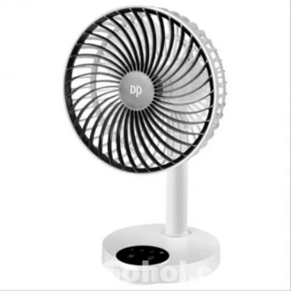 DP 7626 (RECHARGEABLE PORTABLE USB FAN with led light)